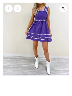 Indie Collection Sam Purple Dress
